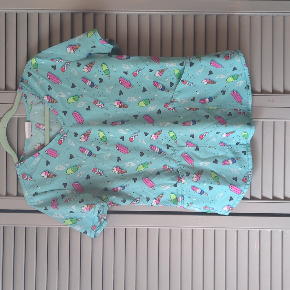 Ice Cream Scrub Top